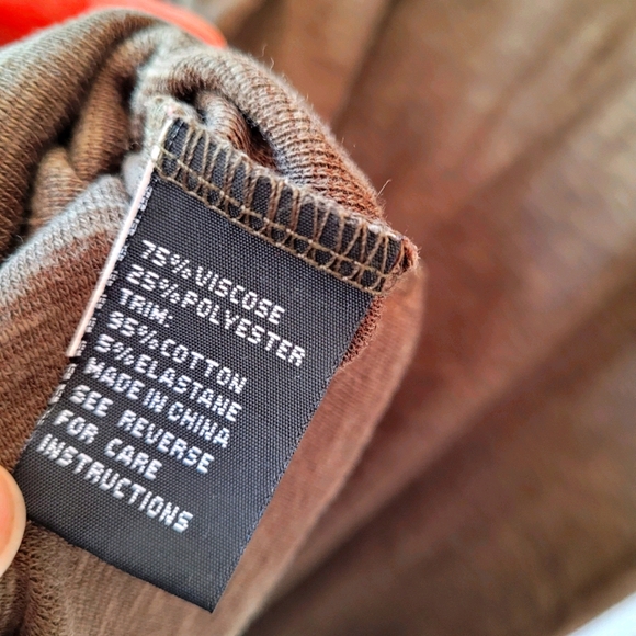 SPORTSGIRL Dress (sM) Boho Olive Green Long Sleeve - Picture 5 of 5